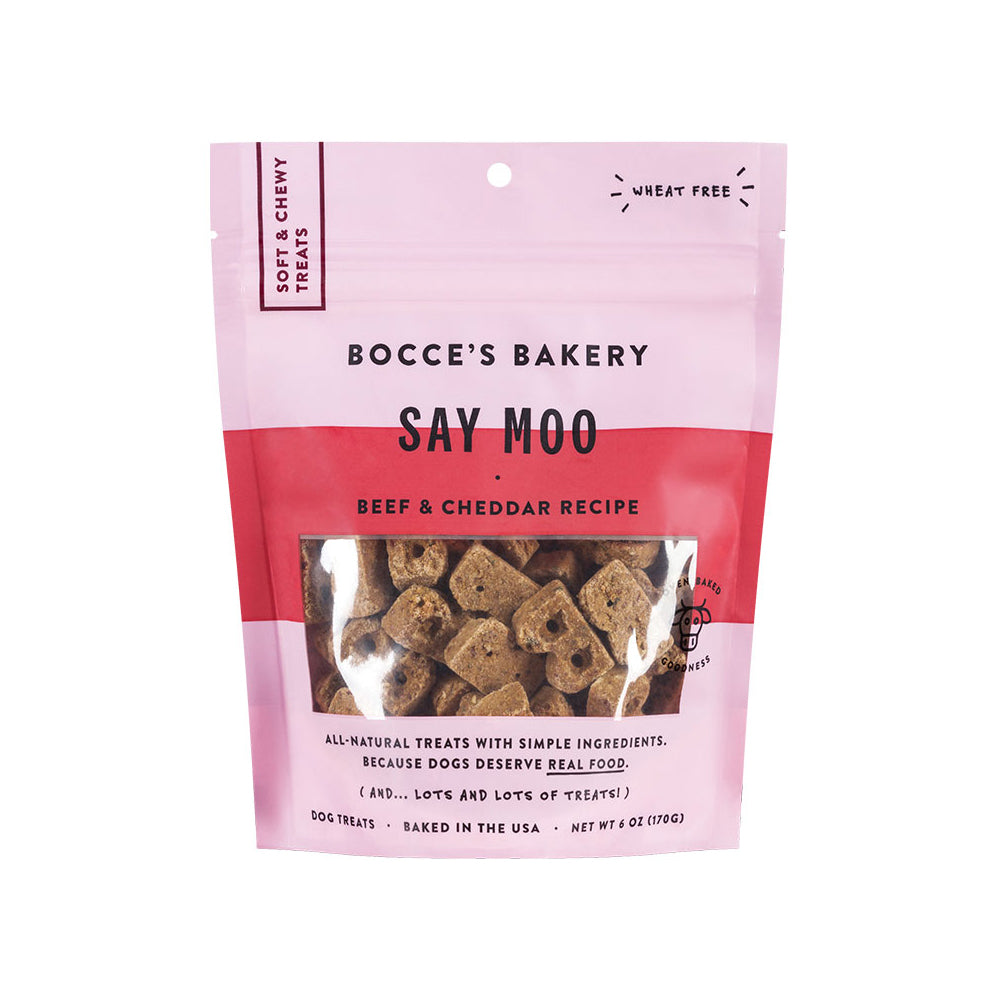 Bocces Bakery Dog Soft And Chewy Say Moooo 6oz