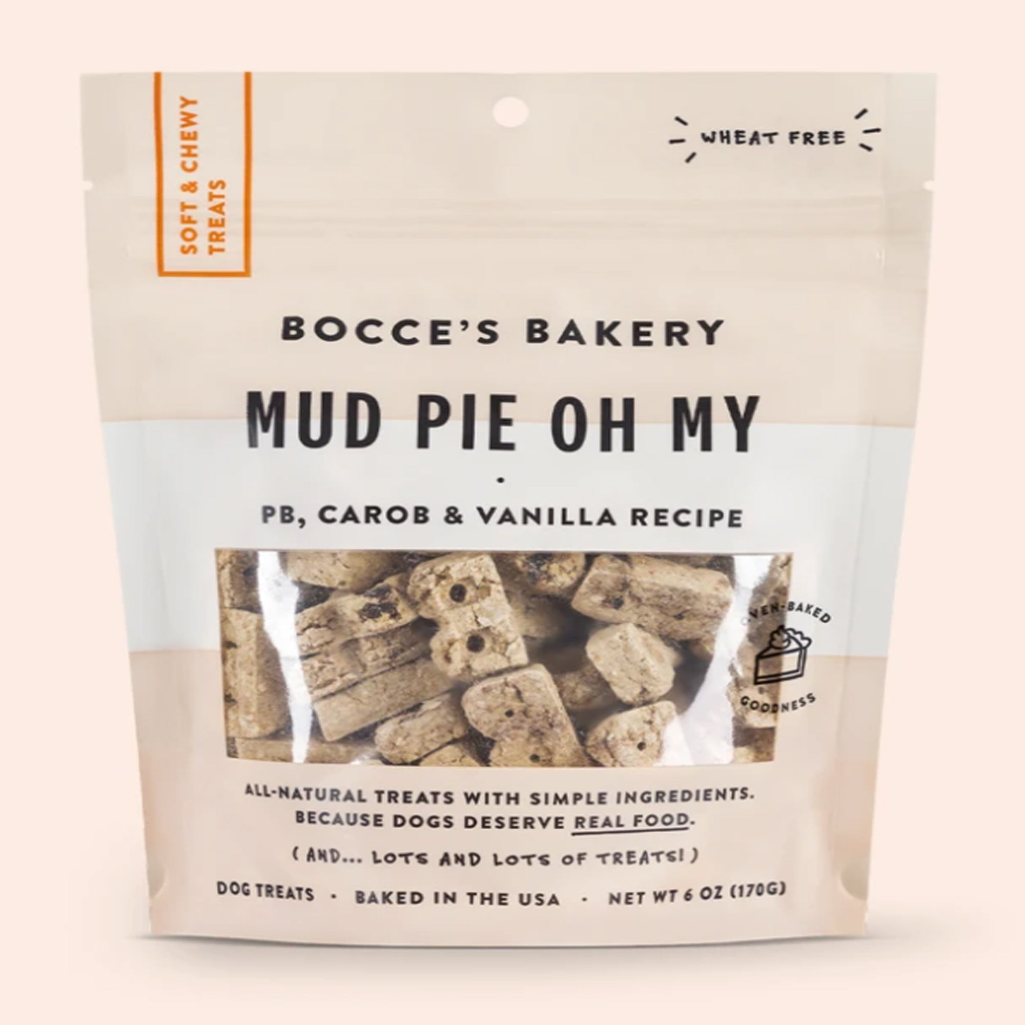 Bocces Bakery Dog Soft And Chewy Mud Pie 6oz