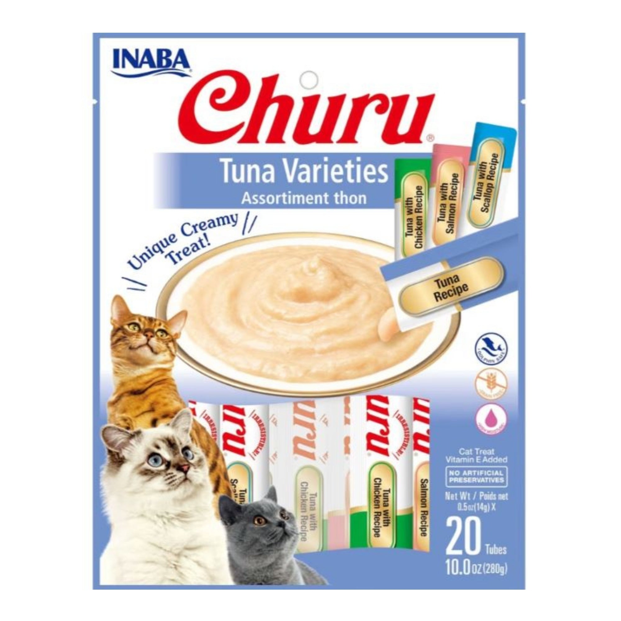 Inaba Cat Churu Tuna 5oz. Variety Bag (20 Count)