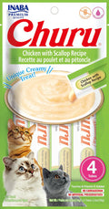 Inaba Cat Churu Puree Chkn Scallop 0.52Oz-6Ct