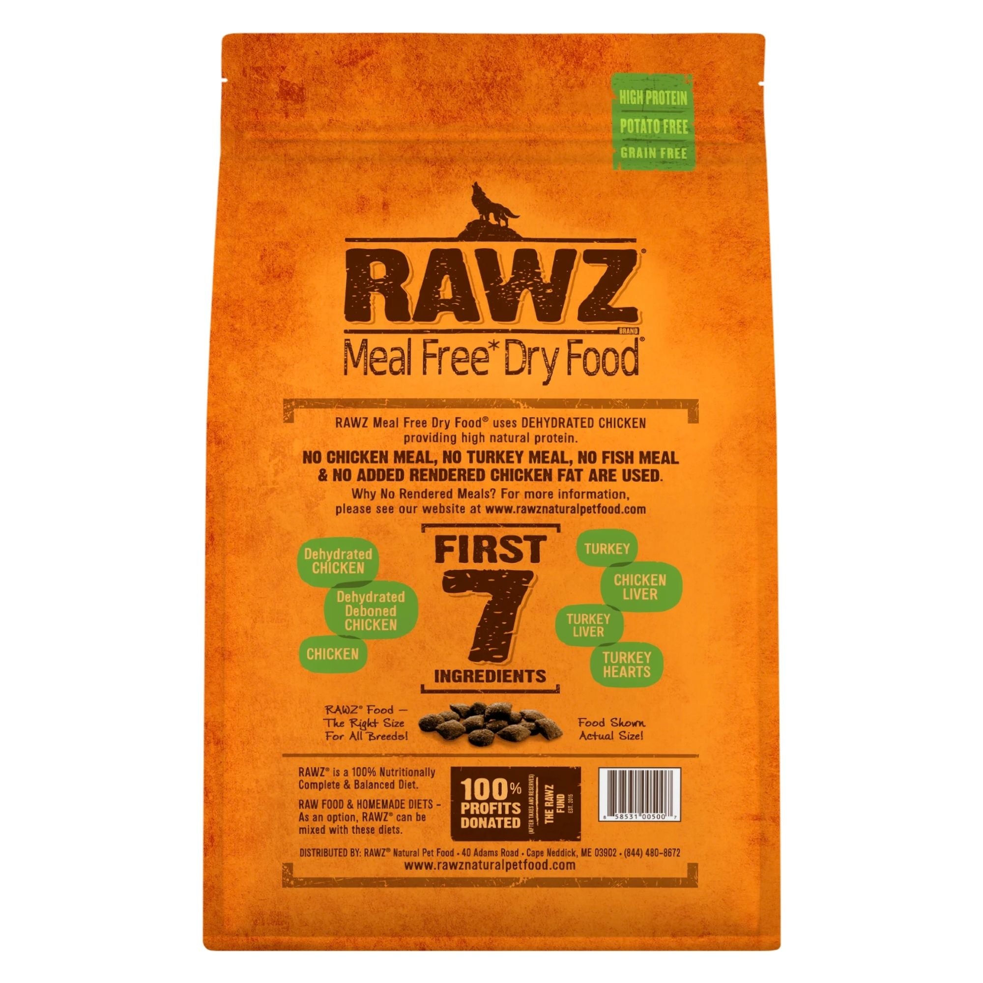 Rawz Dog Chicken Turkey Meal Free 20Lb
