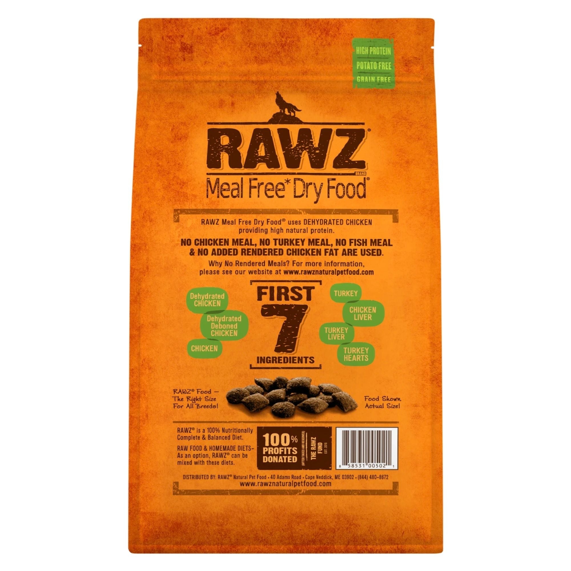 Rawz Dog Chicken Turkey Meal Free 3.5Lb