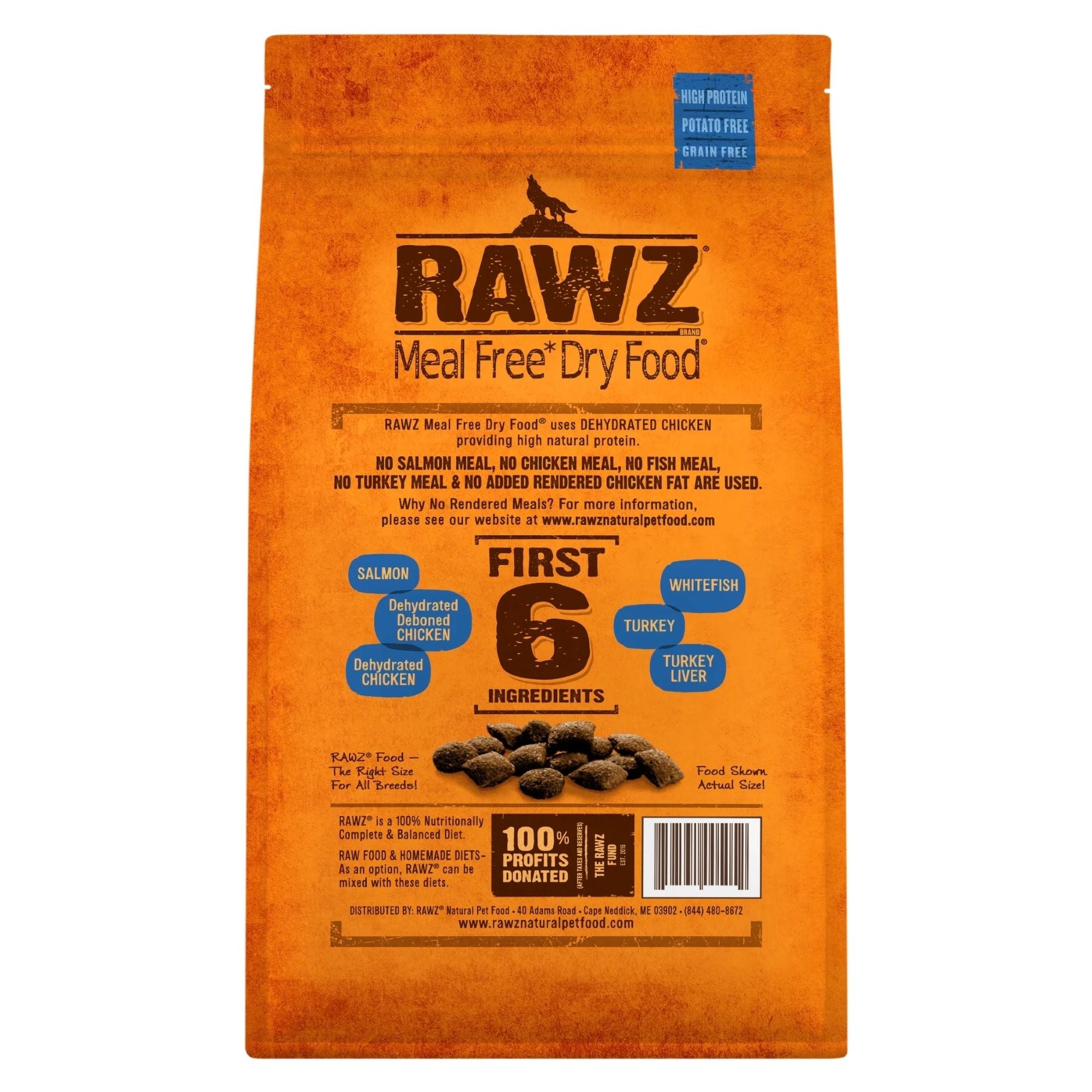 Rawz Dog Salmon Chicken Whitefish Meal Free 3.5Lb