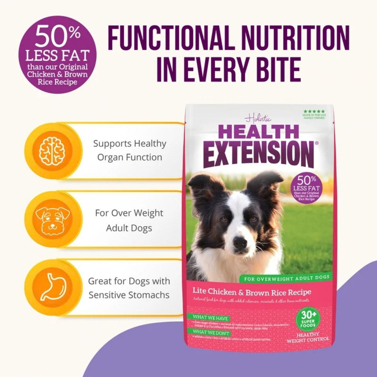 Health Extension Weight Management Dog Food 4lb.