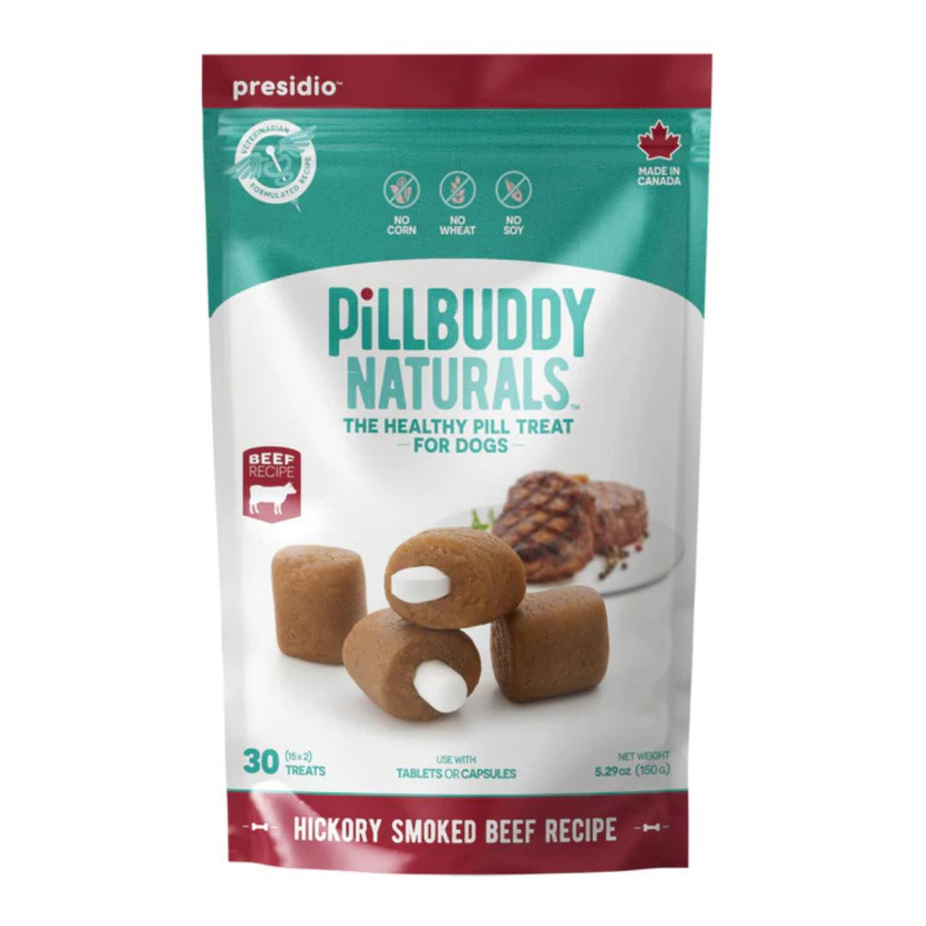 Presidio Dog Pill Buddy Natural Beef 30 Count