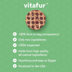 Vitafur Barkin Burger Dog 4oz. Nature's Beef Pumpkin