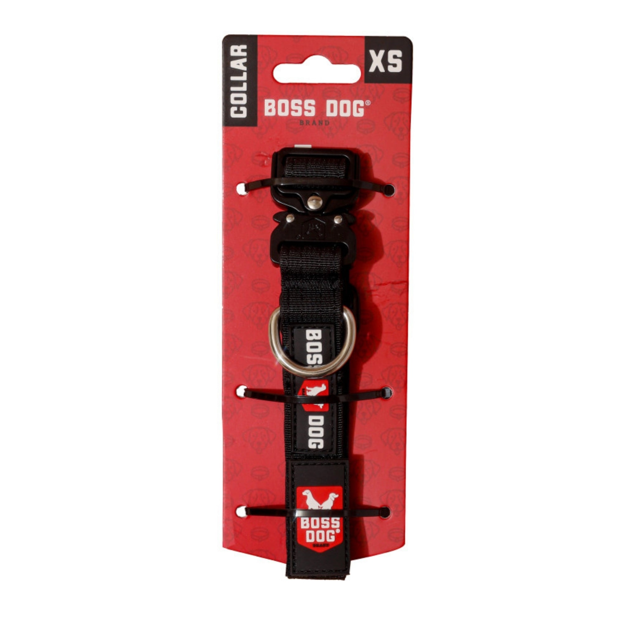 Boss Dog Tactical Adjustable Dog Collar Black, 1ea/XS, 11-14in.