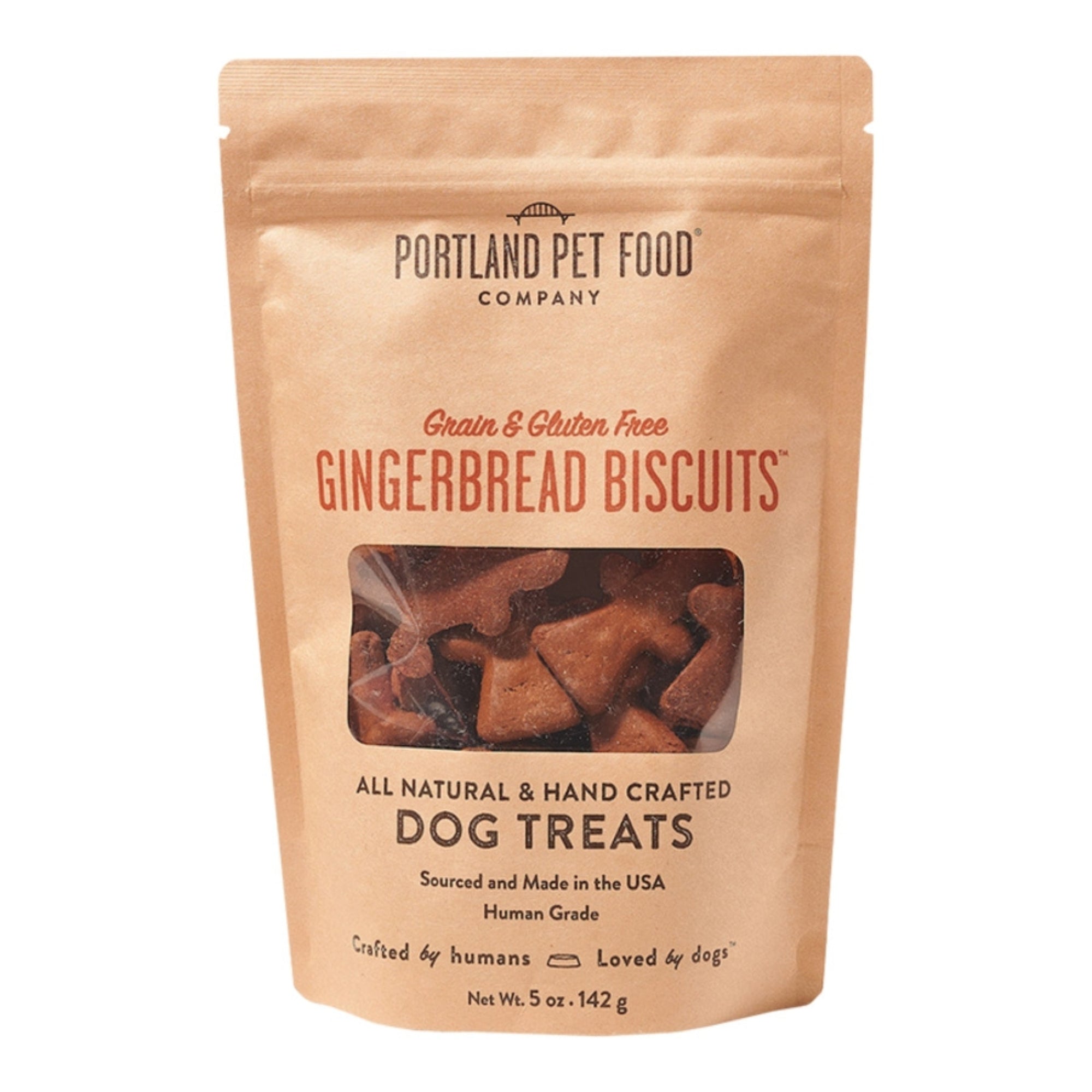 Portland Dog Grain Free Gluten Free Gingerbread Biscuits 5oz.