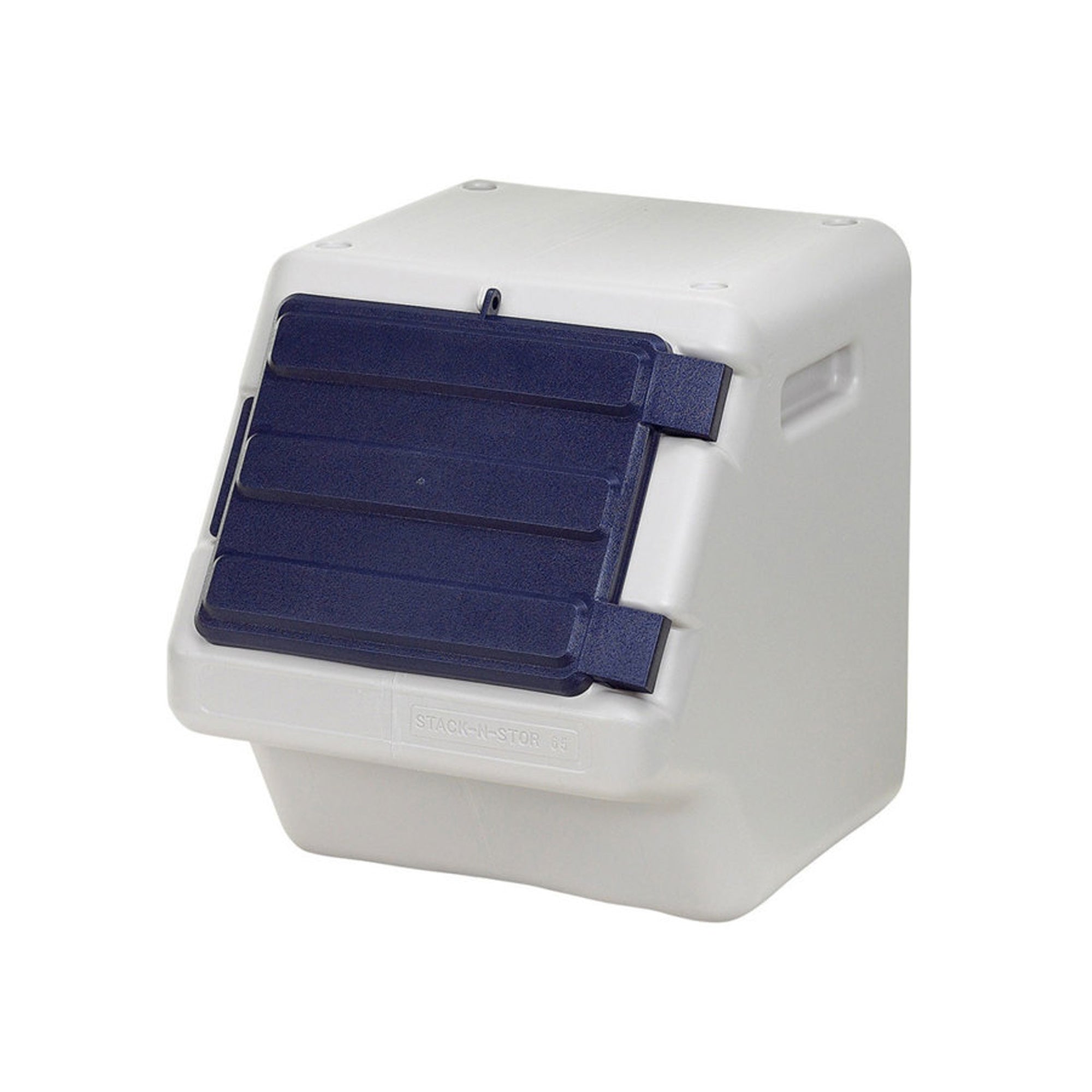 Bergan Stack-N-Stor Pet Food Storage Beige/Navy 1ea/MD, 18 gal