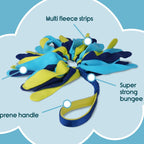 Coachi Tuggi Elastic Spider Super Tough Tug Toy Lime/Navy Large