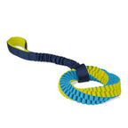 Coachi Tuggi Elastic Helix Super Tough Tug Toy Lime/Navy Large