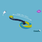 Coachi Tuggi Elastic Helix Super Tough Tug Toy Lime/Navy Large