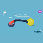 Coachi Tuggi Elastic Ball Super Tough Tug Toy Coral/Navy Large