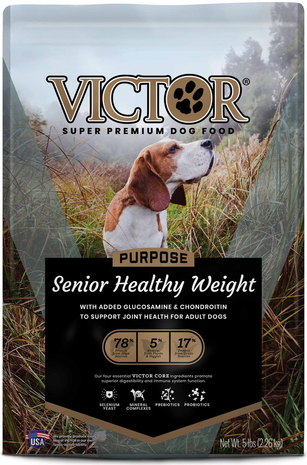 Victor Senior Healthy Weight Dry Dog Food 5lb