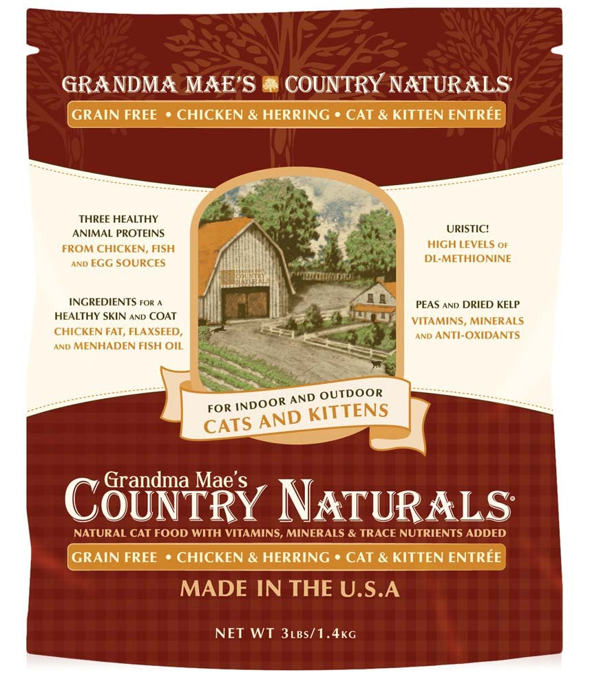 Grandma Mae's Country Naturals Grain Free Dry Cat Food Chicken 3lb