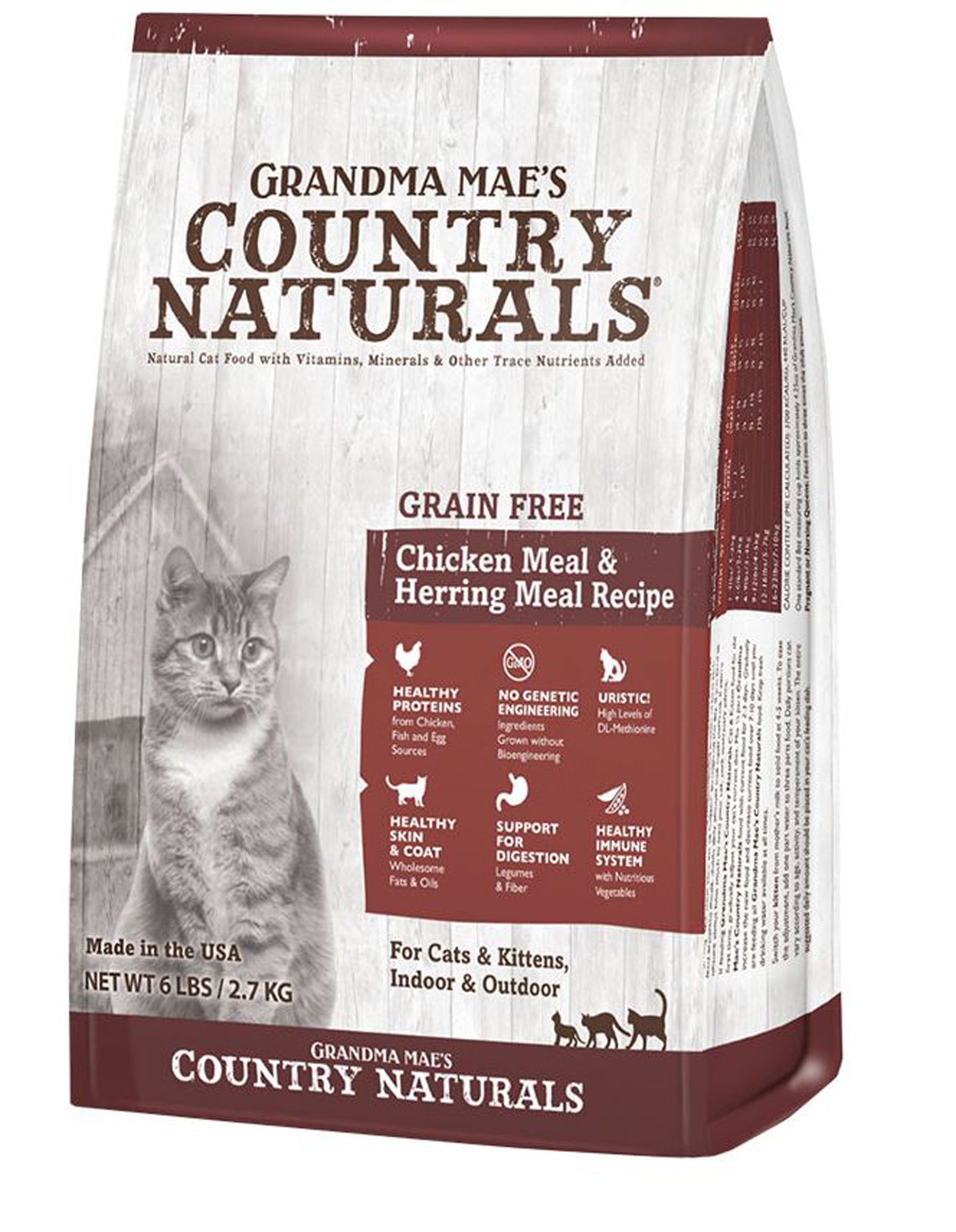 Grandma Mae's Country Naturals Grain Free Dry Cat Food Chicken 6lb
