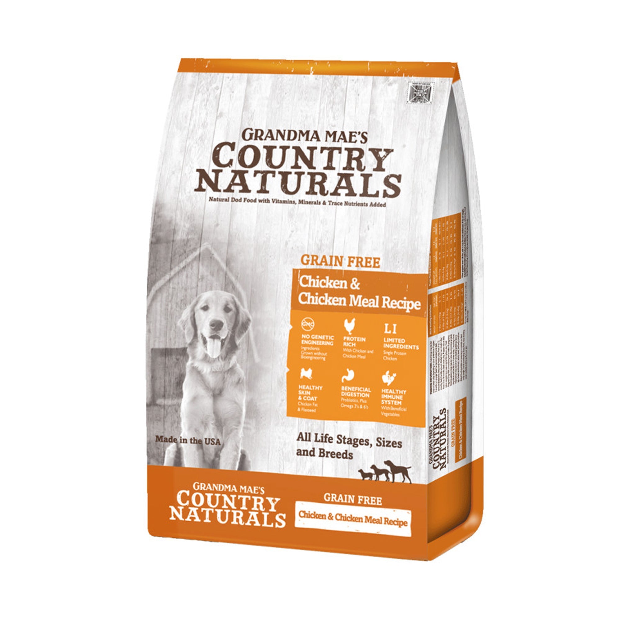 Grandma Mae's Country Naturals Grain Free LID Dry Dog Food Chicken & Chicken Meal 23lb