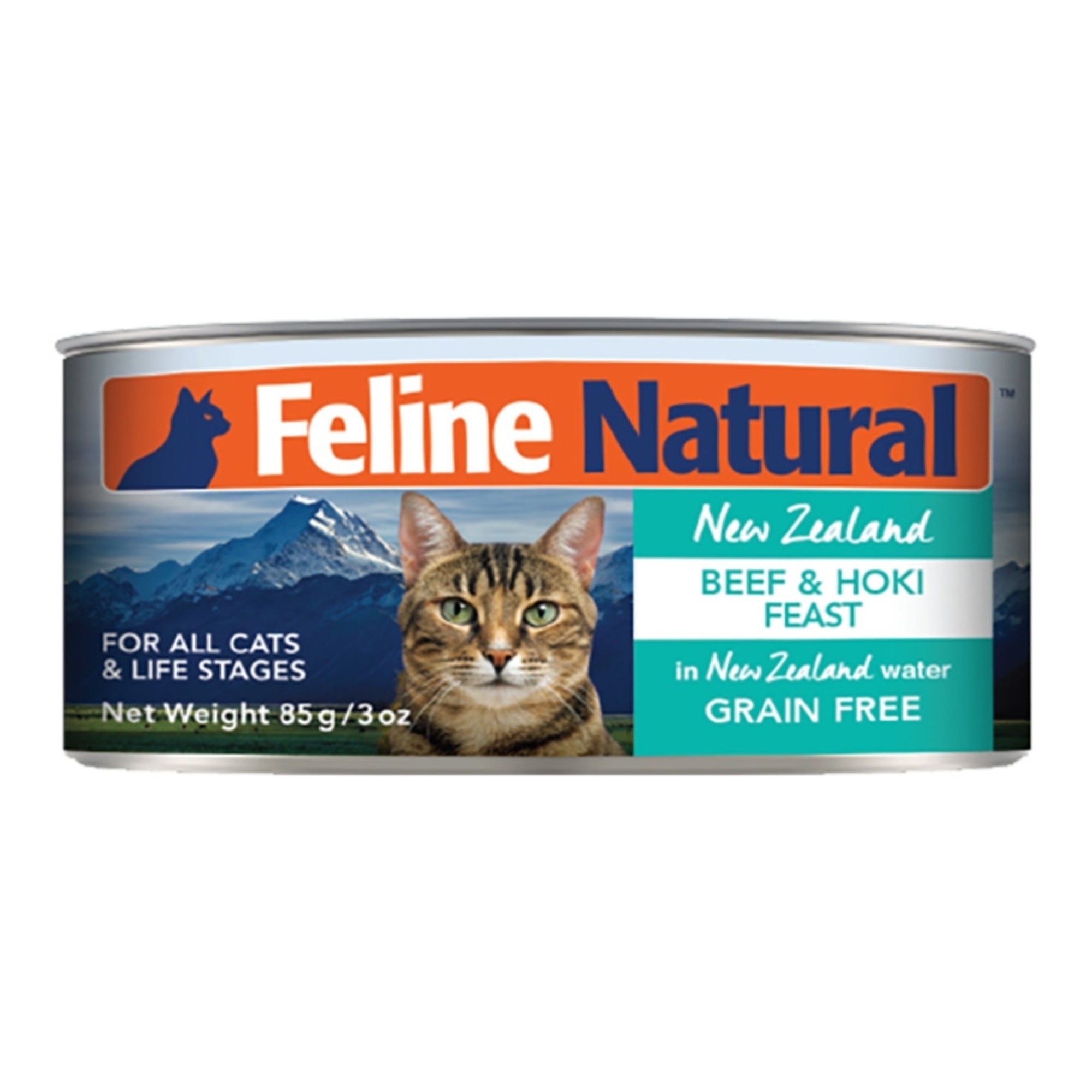Feline Natural Cat Grain Free Beef & Hoki 3oz.
