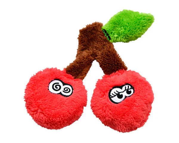 Cycle Dog Duraplush Cherries Dog Toy Red Small