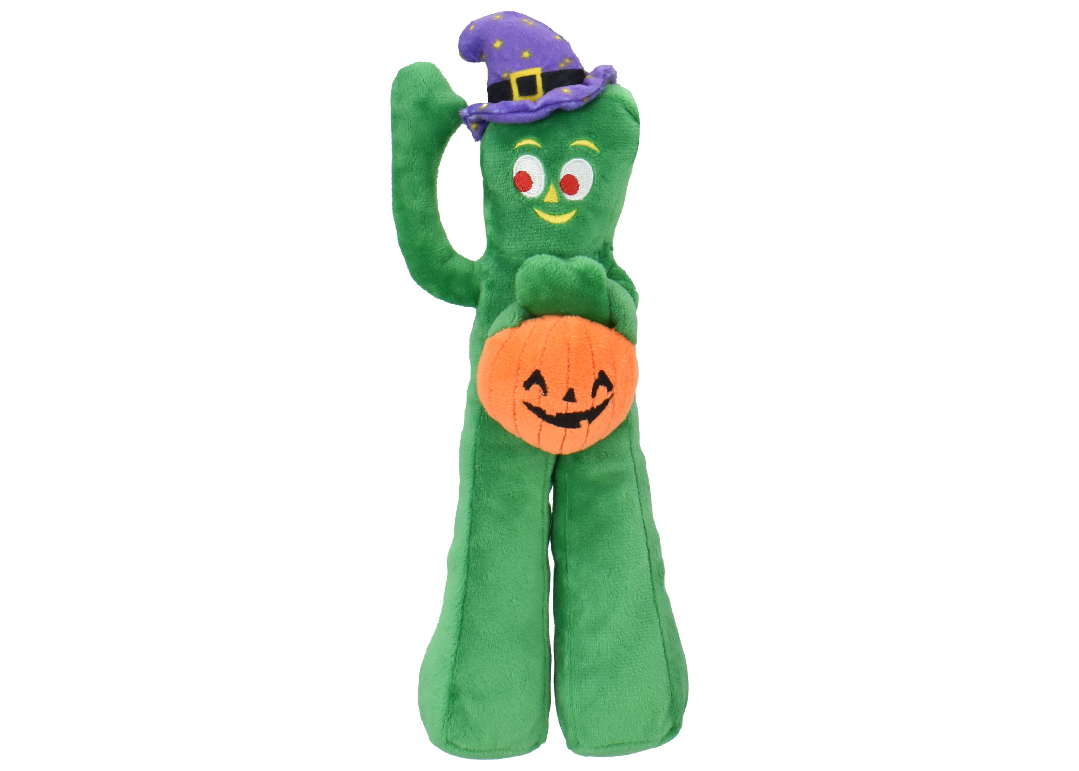 Gumby Plush Witch with Pumpkin 10"