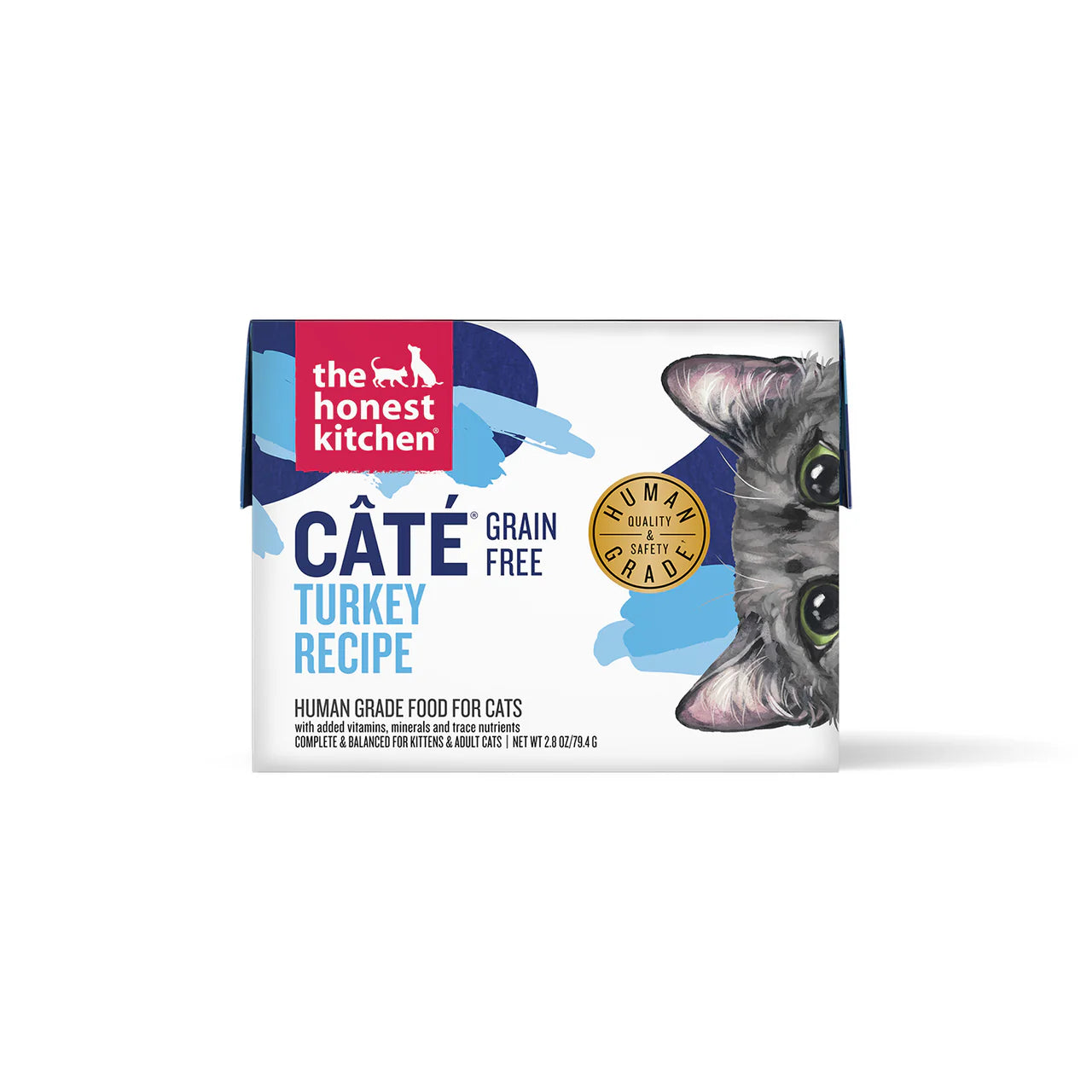 The Honest Kitchen Cat Cate Grain Free Pate Turkey 2.8oz. (Case of 12)