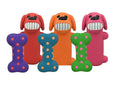 Multipet Minipet Loofa/Polka Dot Bone Latex 2pk