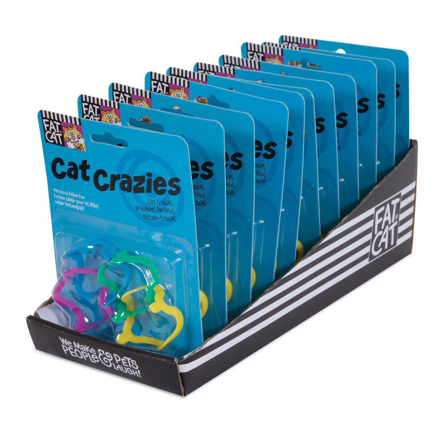 FAT CAT Cat Crazies Cat Toy Green, Blue, Red, Yellow 1ea/One Size, 4 pk