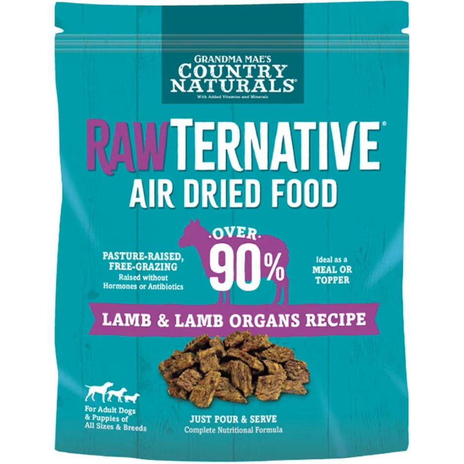 Grandma Mae's Country Naturals RawTernative Air Dried Dry Dog Food Lamb & Lamb Organs 3lb