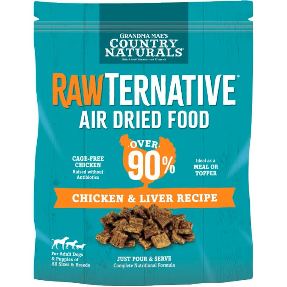 Grandma Mae's Country Naturals RawTernative Air Dried Dry Dog Food Chicken & Liver 5oz