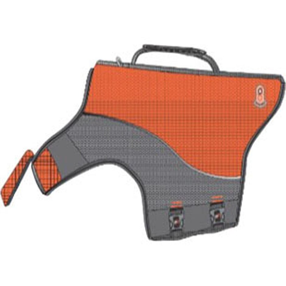 Goo-Eez Dog Life Vest Orange/Grey Medium