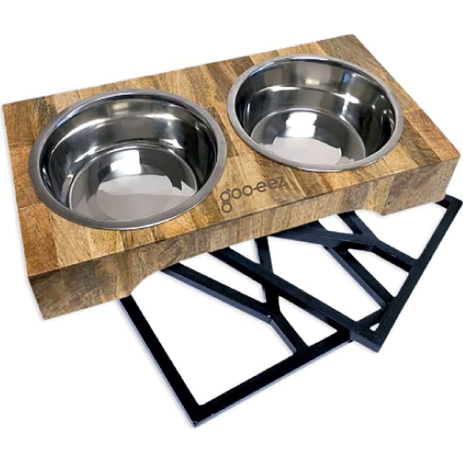 Goo-Eez 3-in-1 Adjustable Mango Wood Double Diner Metal One Size