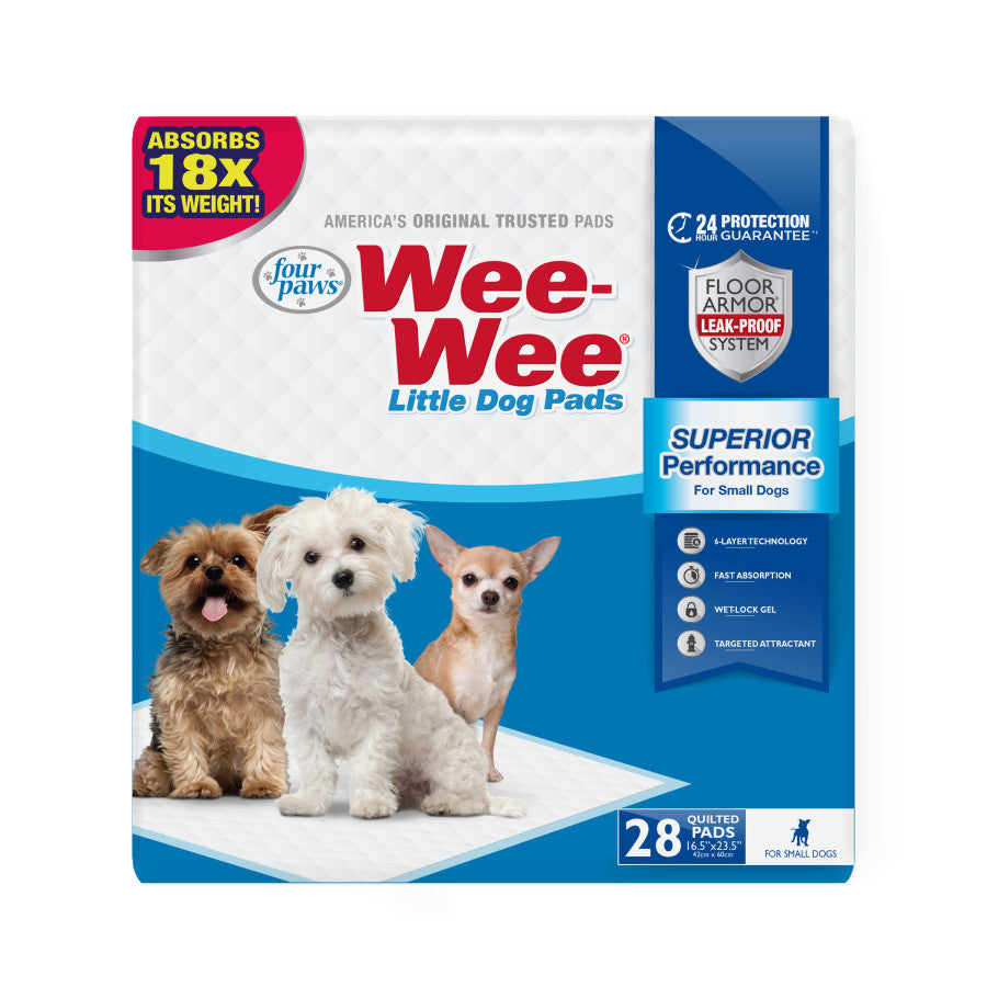 Four Paws WeeWee Superior Performance Little Dog Pee Pads 1ea/16.5 in X 23.5 in 28 ct