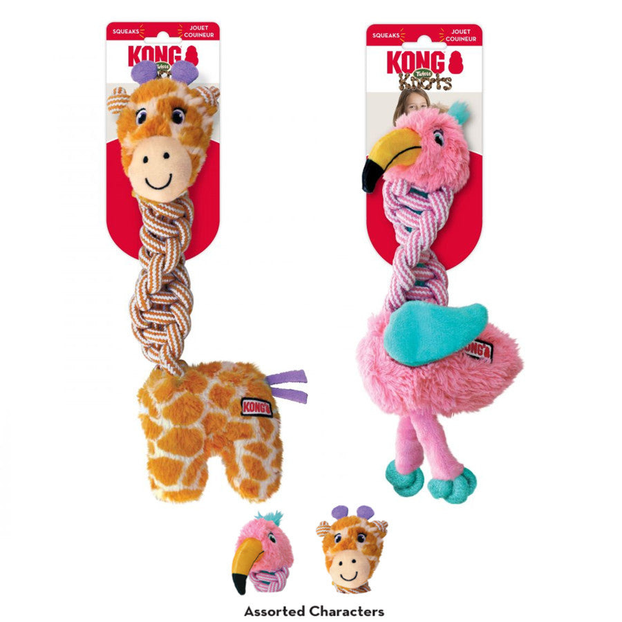 KONG Knots Twists Dog Toy Assorted 1ea/SM/MD