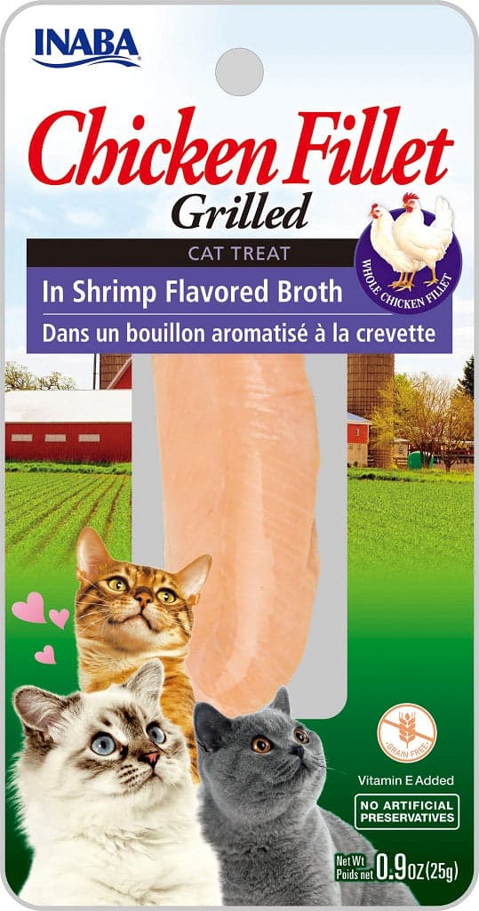 Inaba Chicken Fillet Grilled with Flavored Broth Shrimp .9oz. (Case of 6)