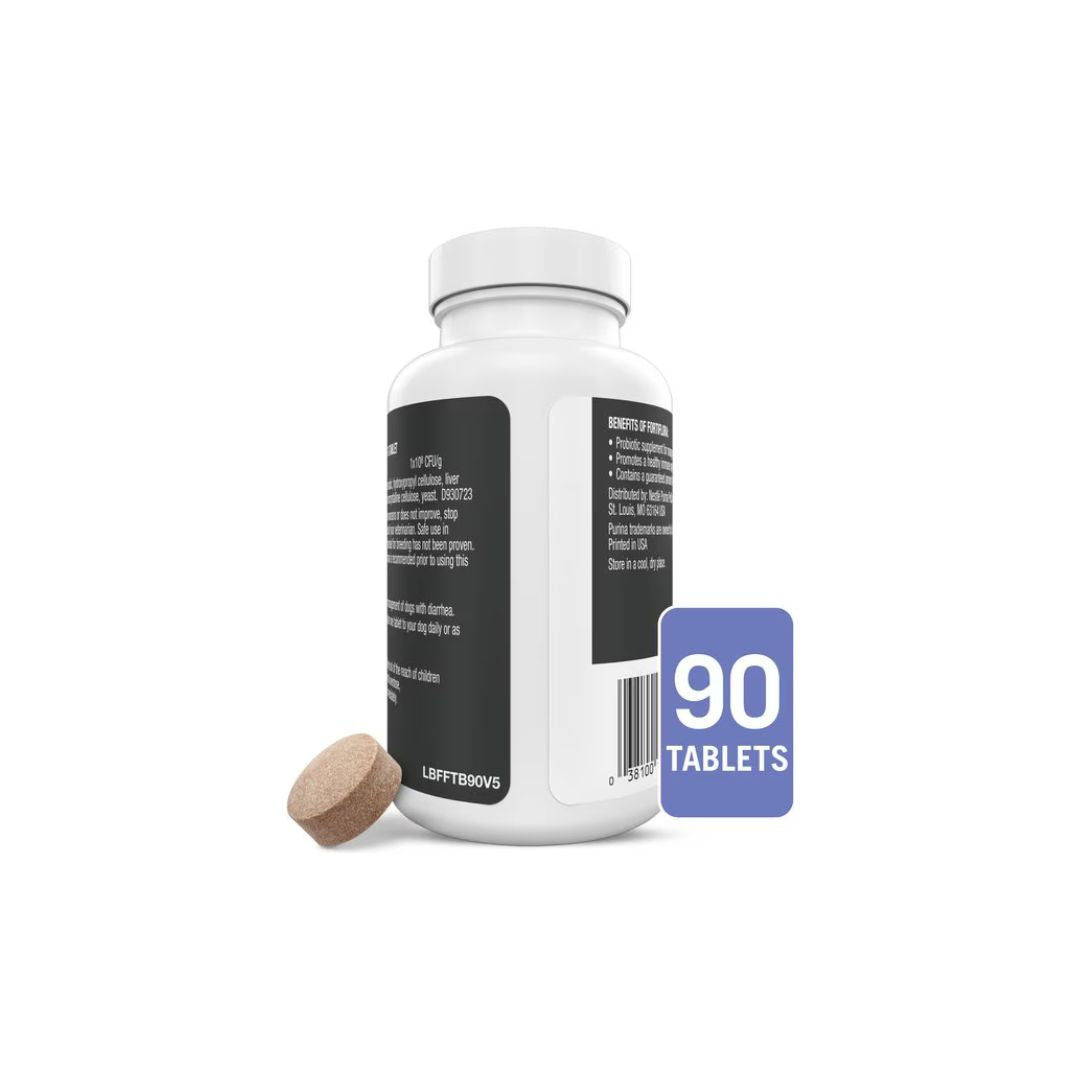 Purina Pro Plan Veterinary Diets FortiFlora Chewable Tablets Probiotic Digestive Supplement for Dogs, 90 tablets