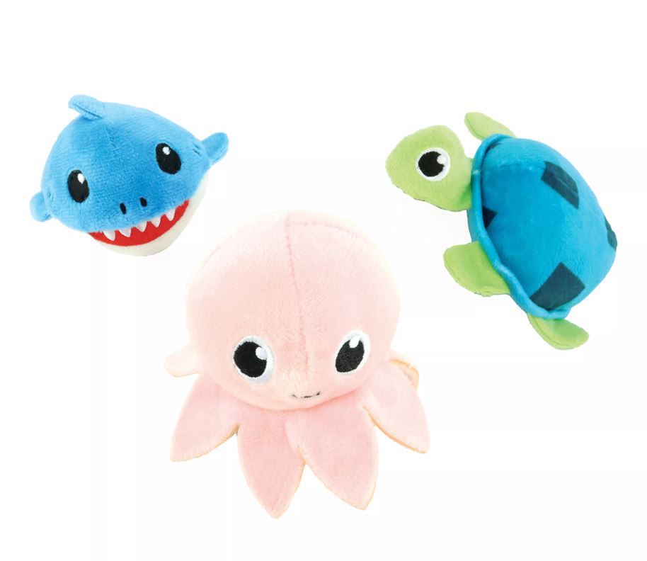 Coastal Li'l Pals 3 Pack Dog Toy Combo-Under the Sea