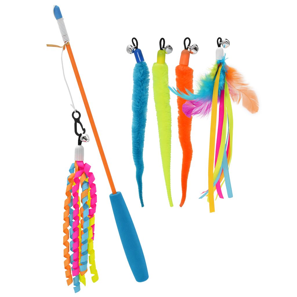 Multipet Cat Teaser w/ Interchangeable Attachments