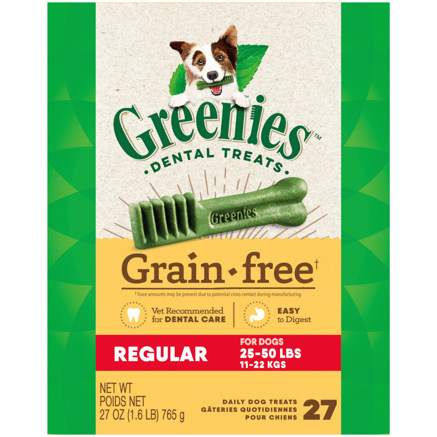 Greenies Grain Free Dog Dental Treats Regular Original 1ea/27 oz, 27 ct