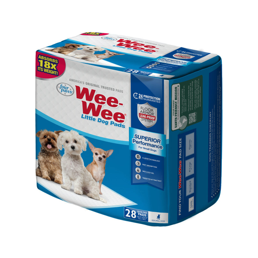 Four Paws WeeWee Superior Performance Little Dog Pee Pads 1ea/16.5 in X 23.5 in 28 ct